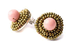Classic coral earrings by Ziio