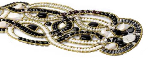 Bold Ziio bracelet is an Italian artisan masterpiece made with white, black tourmaline and sterling silver.