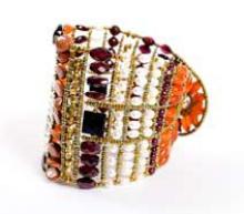 This equisite Ziio bracelet is a statement bracelet handmade in Italy with garnets, cornaline, pearls and sterling silver. Salang stocks hundreds of pieces of Ziio jewelry.