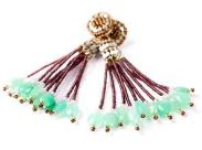 High-fashion Ziio earringshandmade with chrysoprase