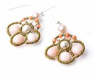 Pink opal Ziio earrings are handmade in Italy.